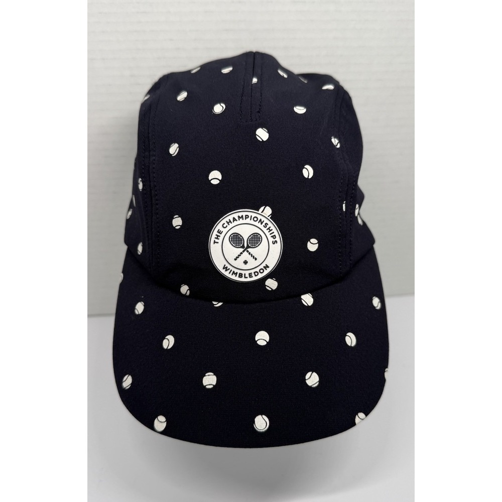 Wimbledon The Championships Hat Navy All Over Tennis Ball Print Adjustable